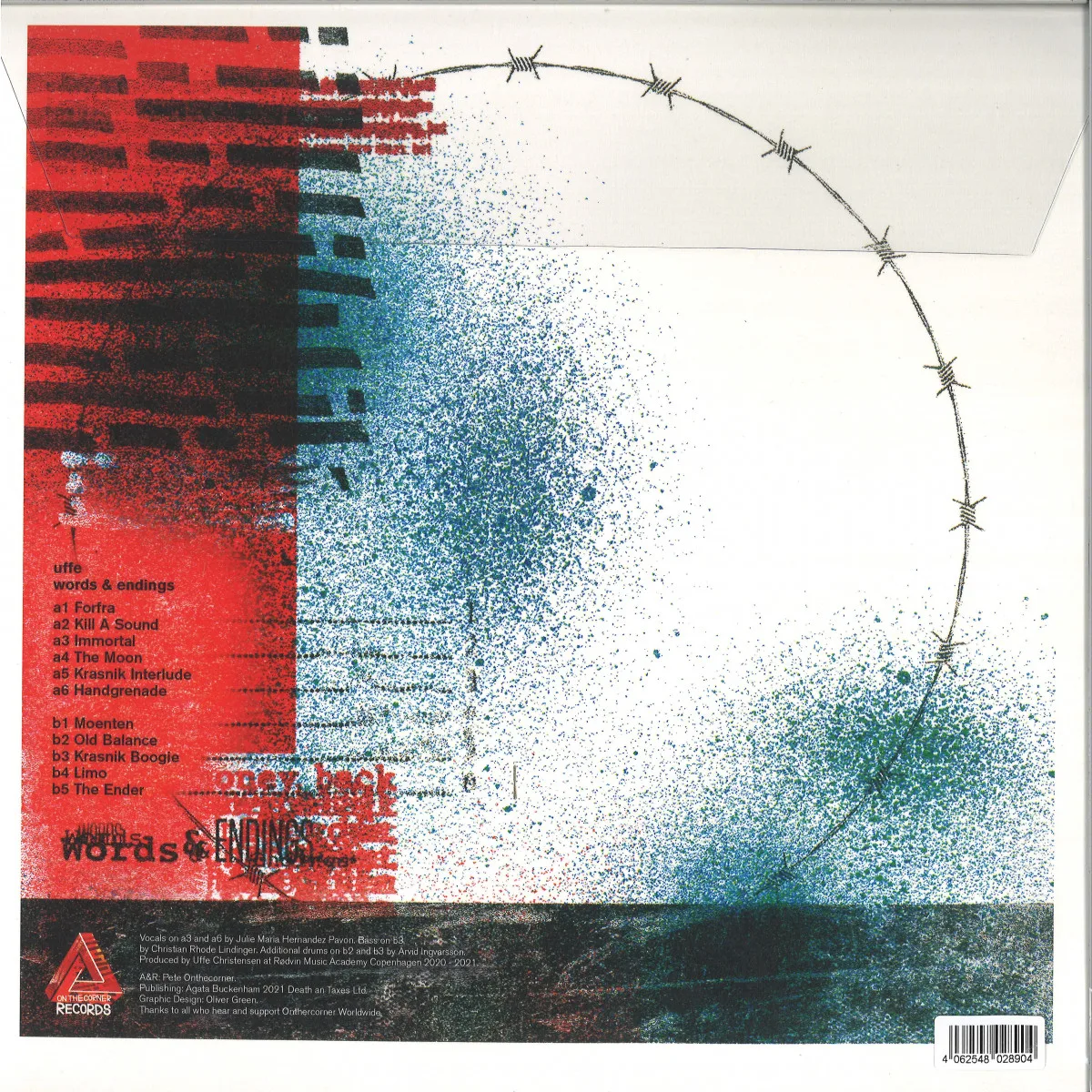 Back cover — Uffe — WORDS AND ENDINGS