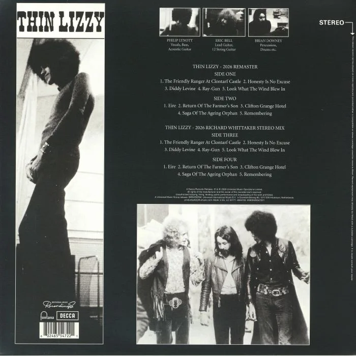 Обратная сторона обложки — THIN LIZZY — Thin Lizzy (55th Anniversary Edition)