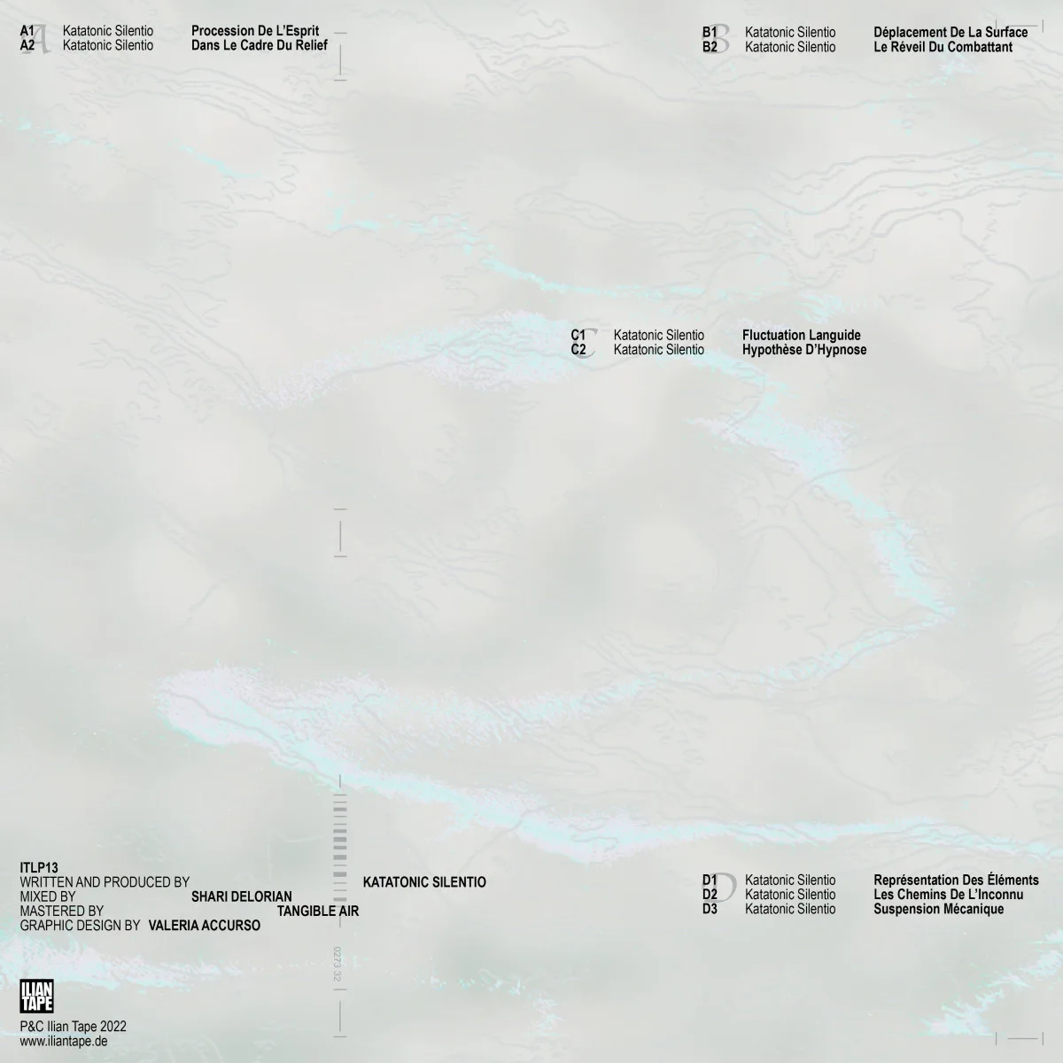 Back cover — Katatonic Silentio — Les Chemins De L'inconnu LP 2x12"