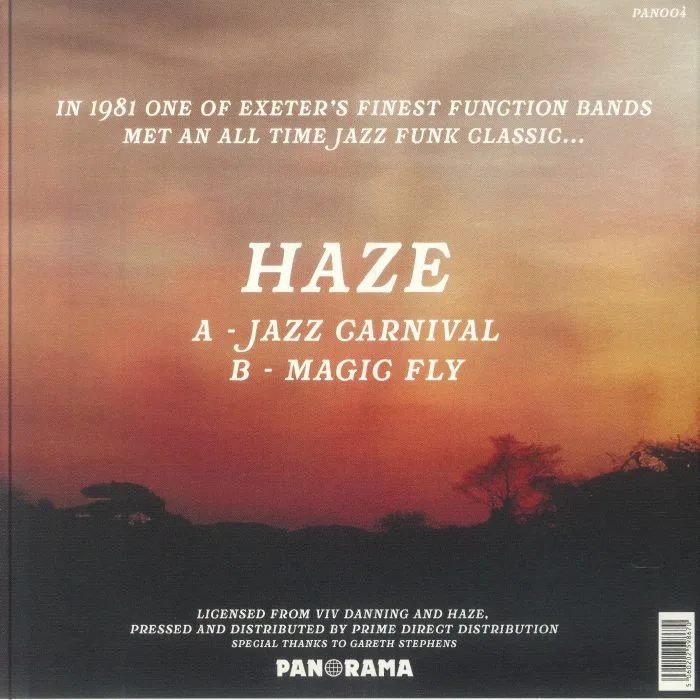 Back cover — HAZE — Jazz Carnival