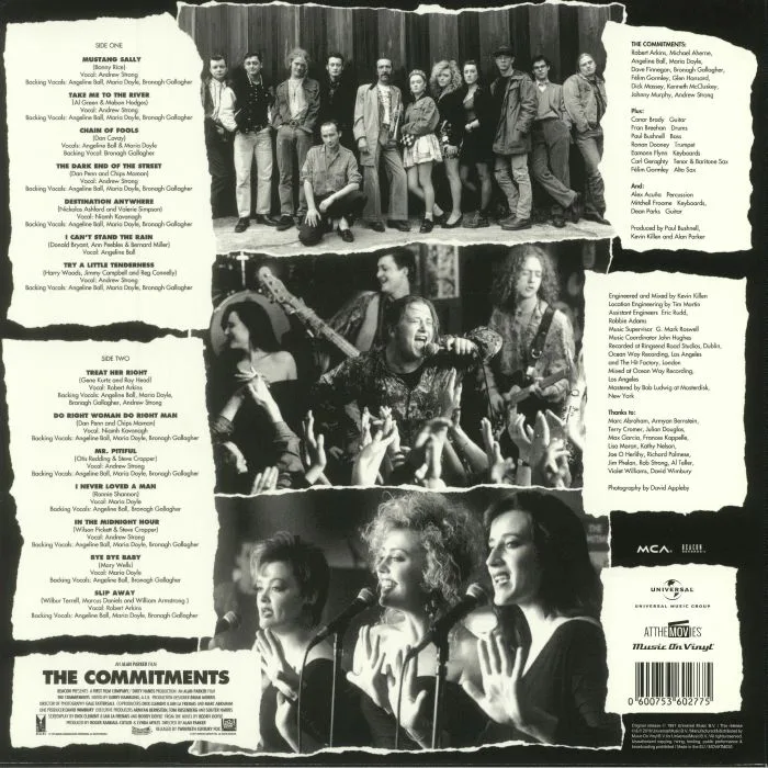Back cover — The COMMITMENTS — The Commitments (Soundtrack)