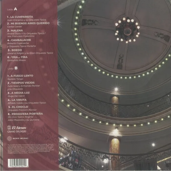 Back cover — VARIOUS — Buenos Aires Tango