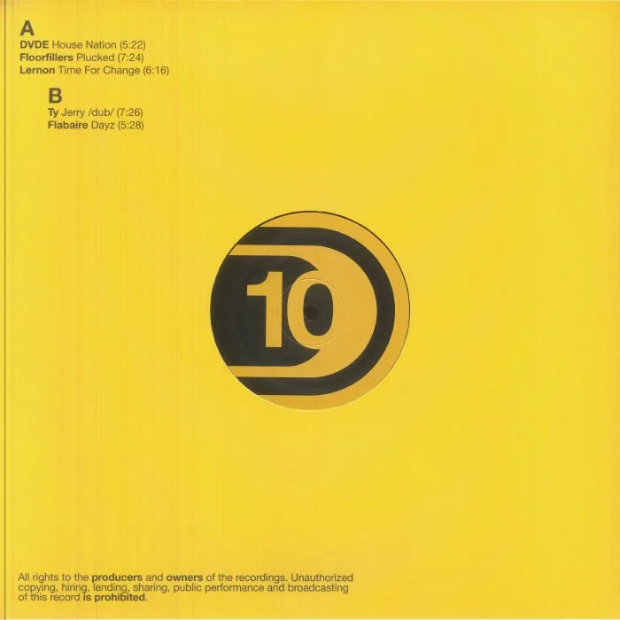 Back cover — DVDE / FLOORFILLERS / LERNON / TY JERRY / FLABAIRE — District 10 VA