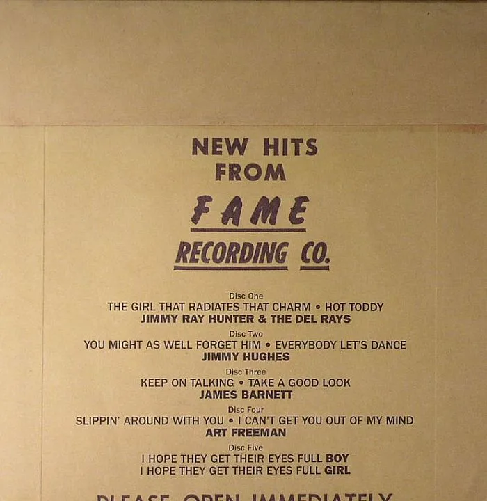 Обратная сторона обложки — VARIOUS — The Fame Singles Box