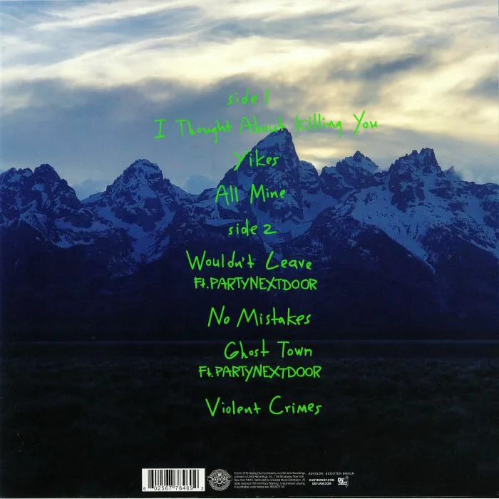 Back cover — Kanye WEST — Ye
