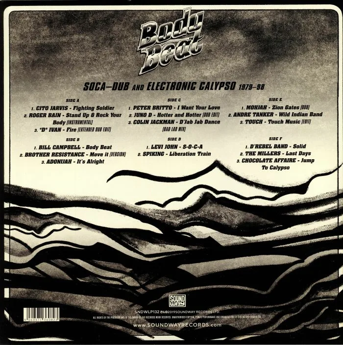 Обратная сторона обложки — VARIOUS — Body Beat: Soca Dub & Electronic Calypso 1979-98