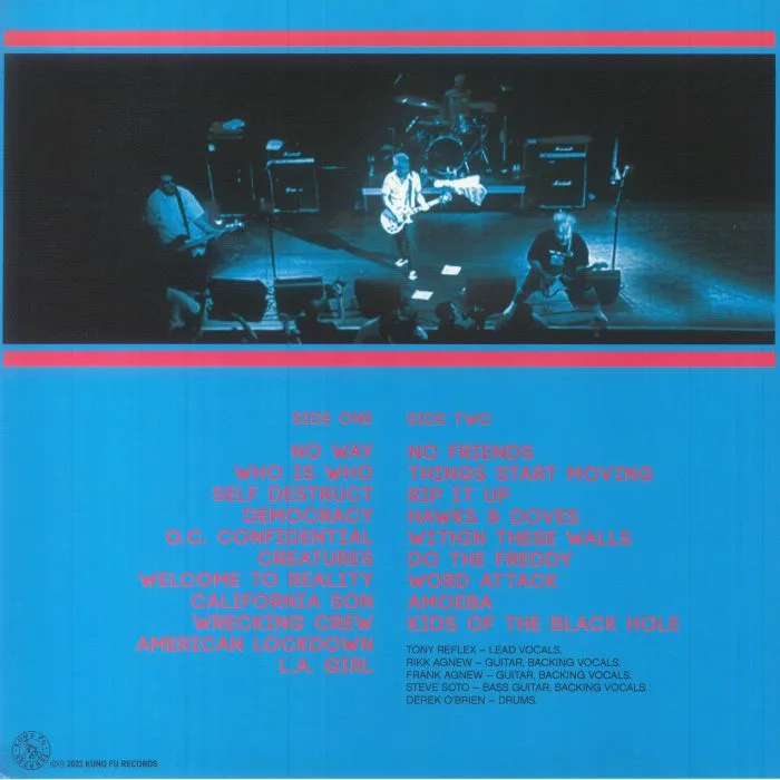 Обратная сторона обложки — ADOLESCENTS — Live At The House Of Blues