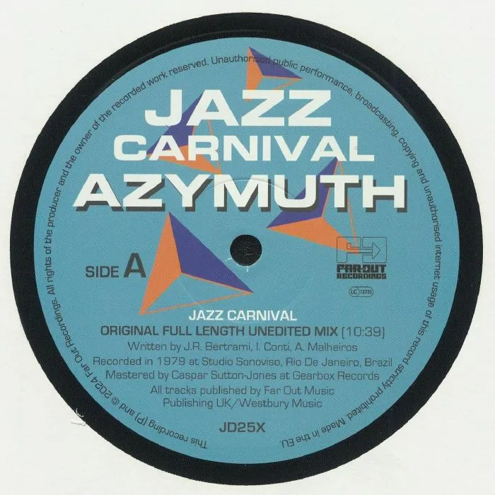 AZYMUTH — Jazz Carnival (Record Store Day RSD 2024)