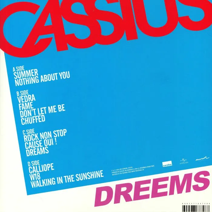 Обратная сторона обложки — CASSIUS — Dreems
