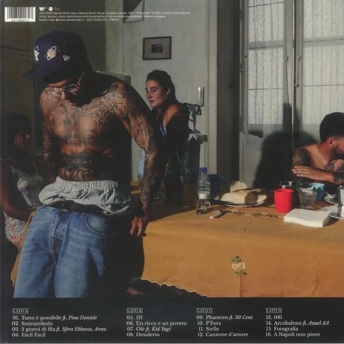 Back cover — GEOLIER — Tutto E' Possibile