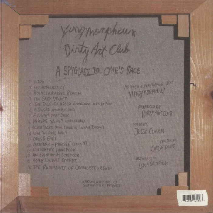 Back cover — YUNGMORPHEUS / DIRTY ART CLUB — A Spyglass To One's Face