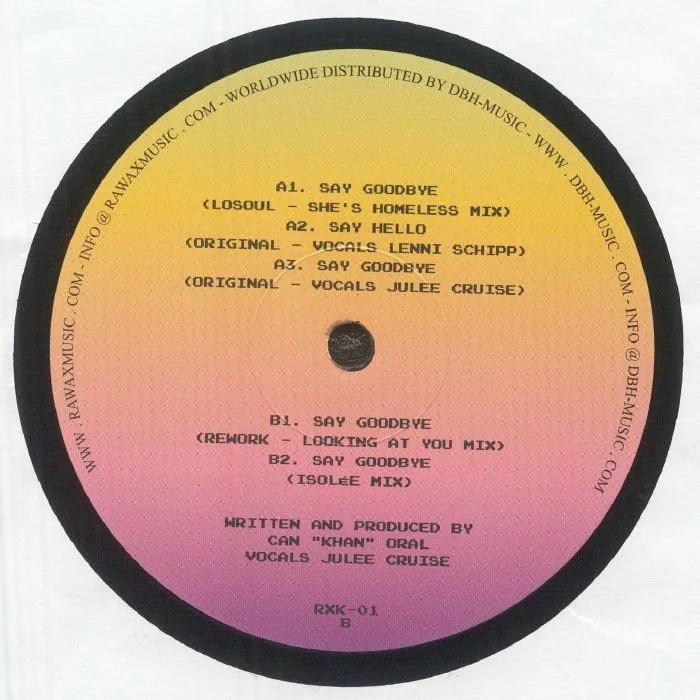 Back cover — KHAN feat JULEE CRUISE — Say Goodbye (reissue)