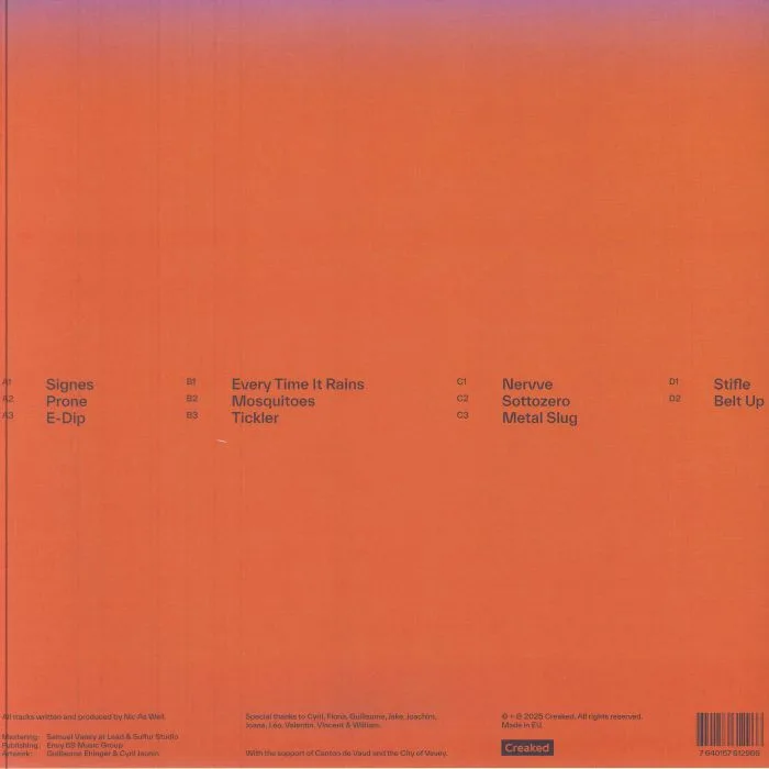 Back cover — NIC AS WELL — Prone