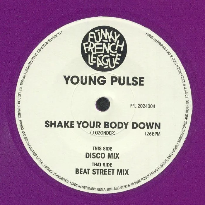 Front cover — YOUNG PULSE — Shake Your Body Down (reissue)