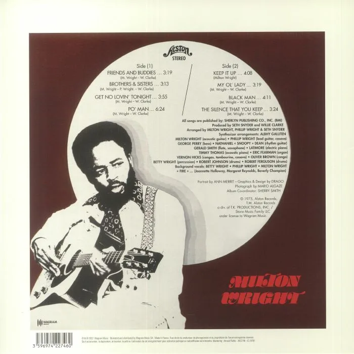 Back cover — Milton WRIGHT — Friends & Buddies
