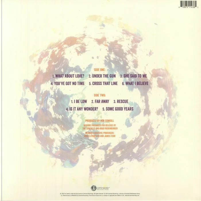 Обратная сторона обложки — The COWSILLS — Global (reissue)