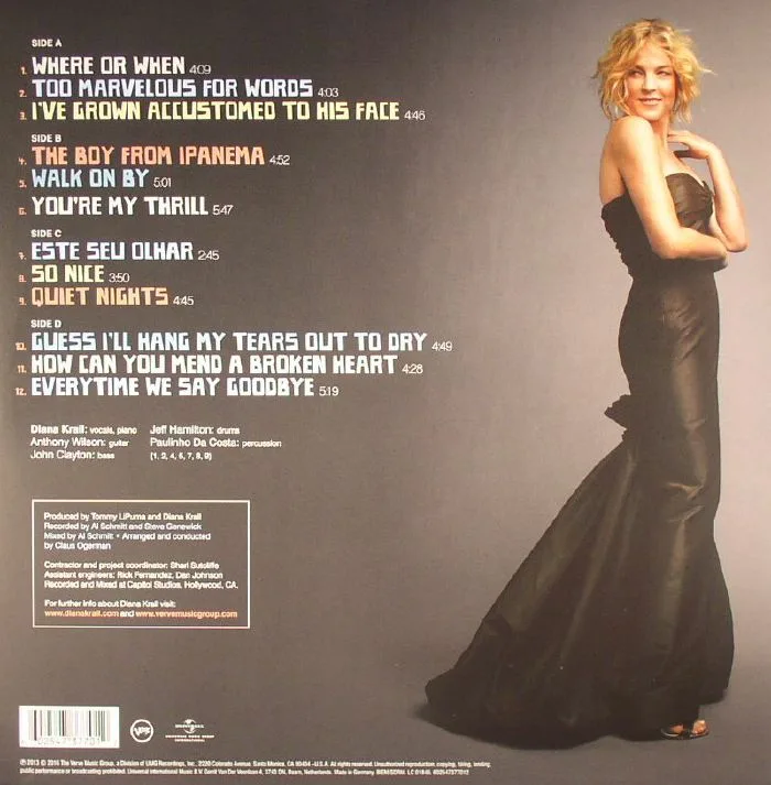 Back cover — Diana KRALL — Quiet Nights