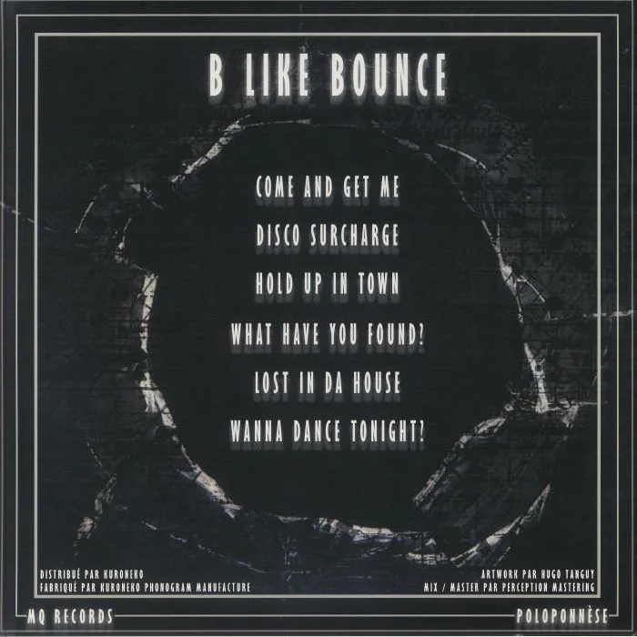 Back cover — POLOPONNESE — B Like Bounce