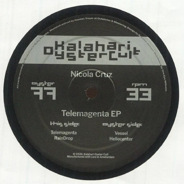 Лицевая сторона обложки — Nicola CRUZ — Telemagenta EP