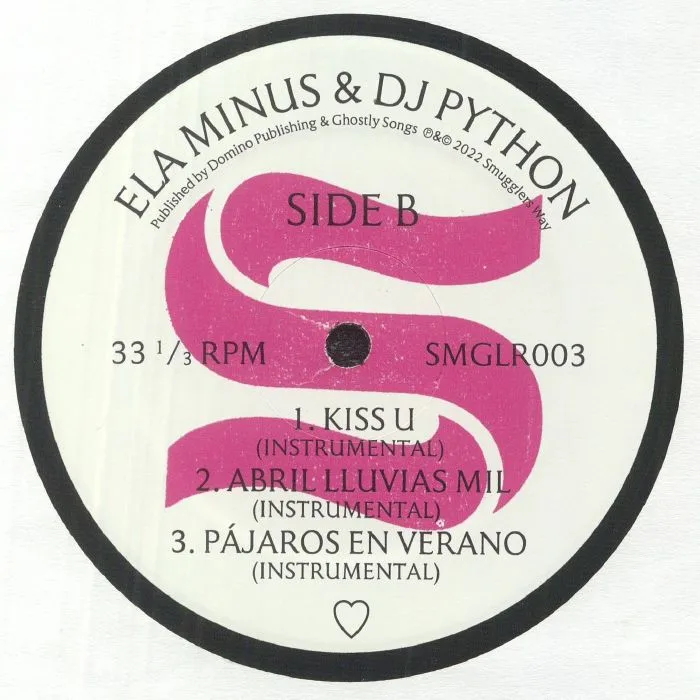 Back cover — ELA MINUS / DJ PYTHON — Corazon EP