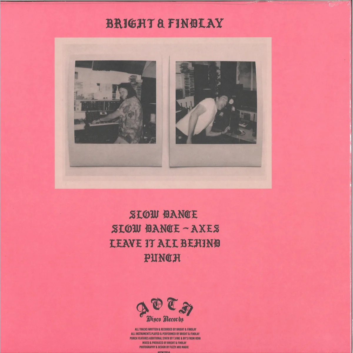 Back cover — Bright&Findlay — Slow Dance