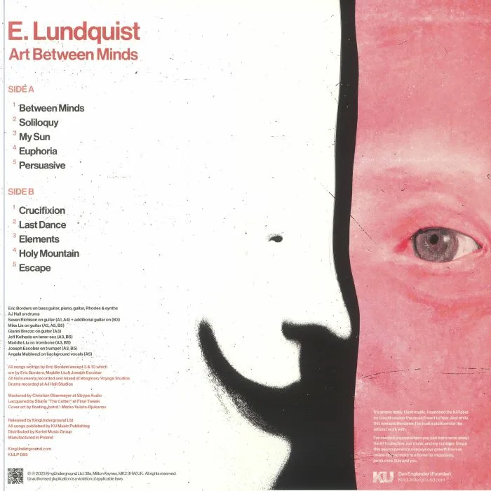 Back cover — E LUNDQUIST — Art Between Minds
