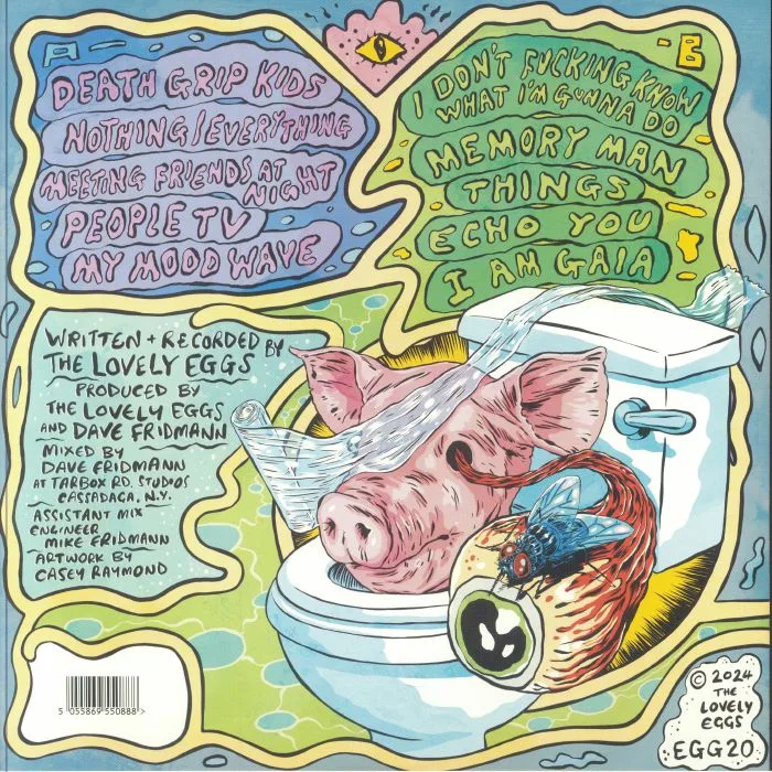 Back cover — The LOVELY EGGS — Eggsistentialism