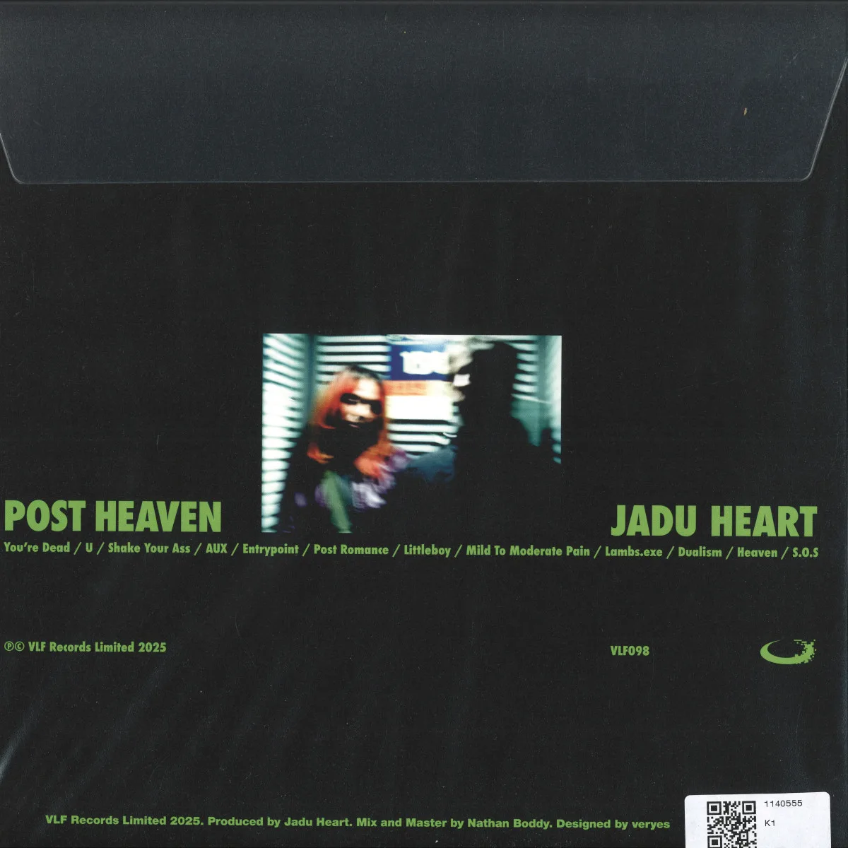 Обратная сторона обложки — Jadu Heart — Post Heaven