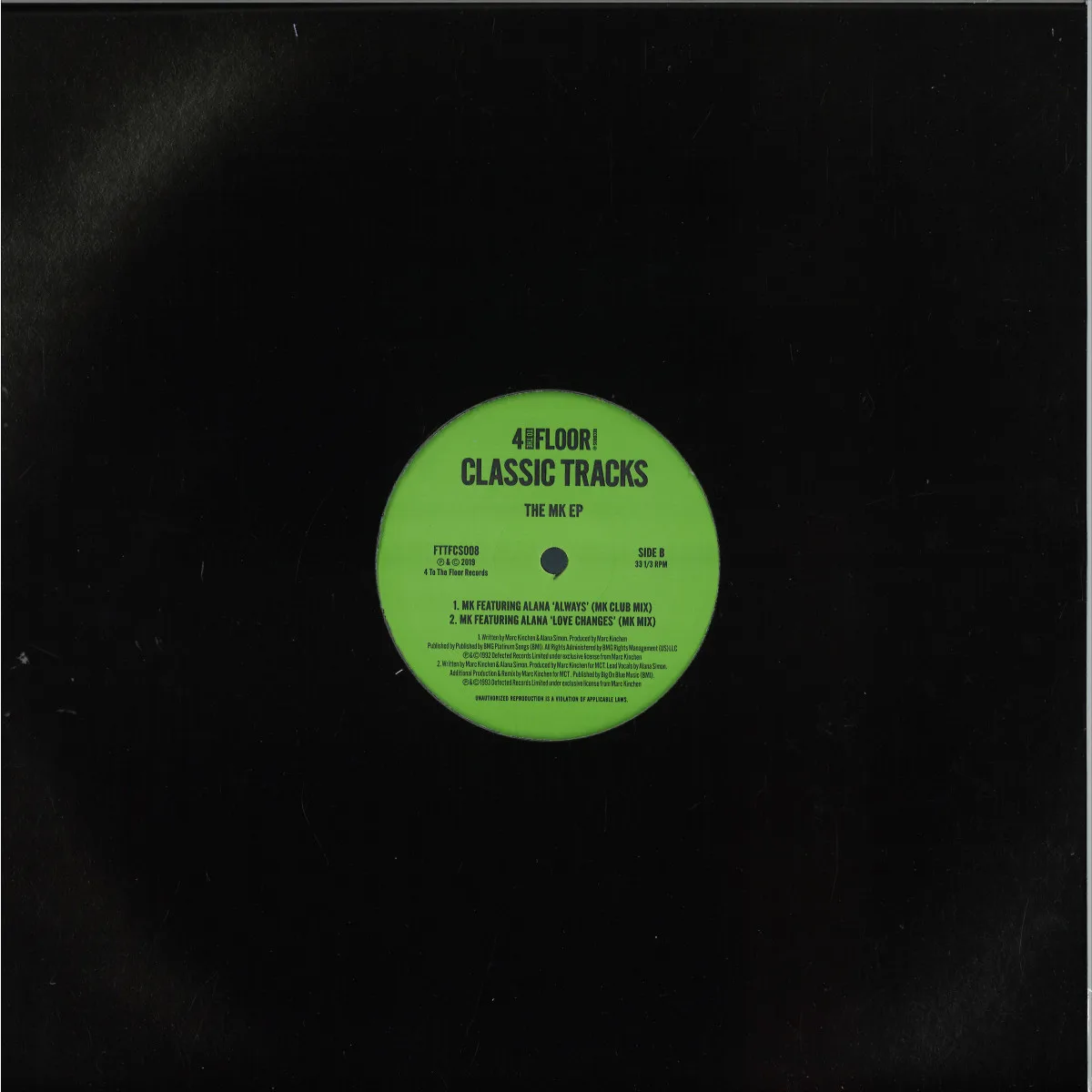 Back cover — MK — Classics Volume 7 - The MK EP
