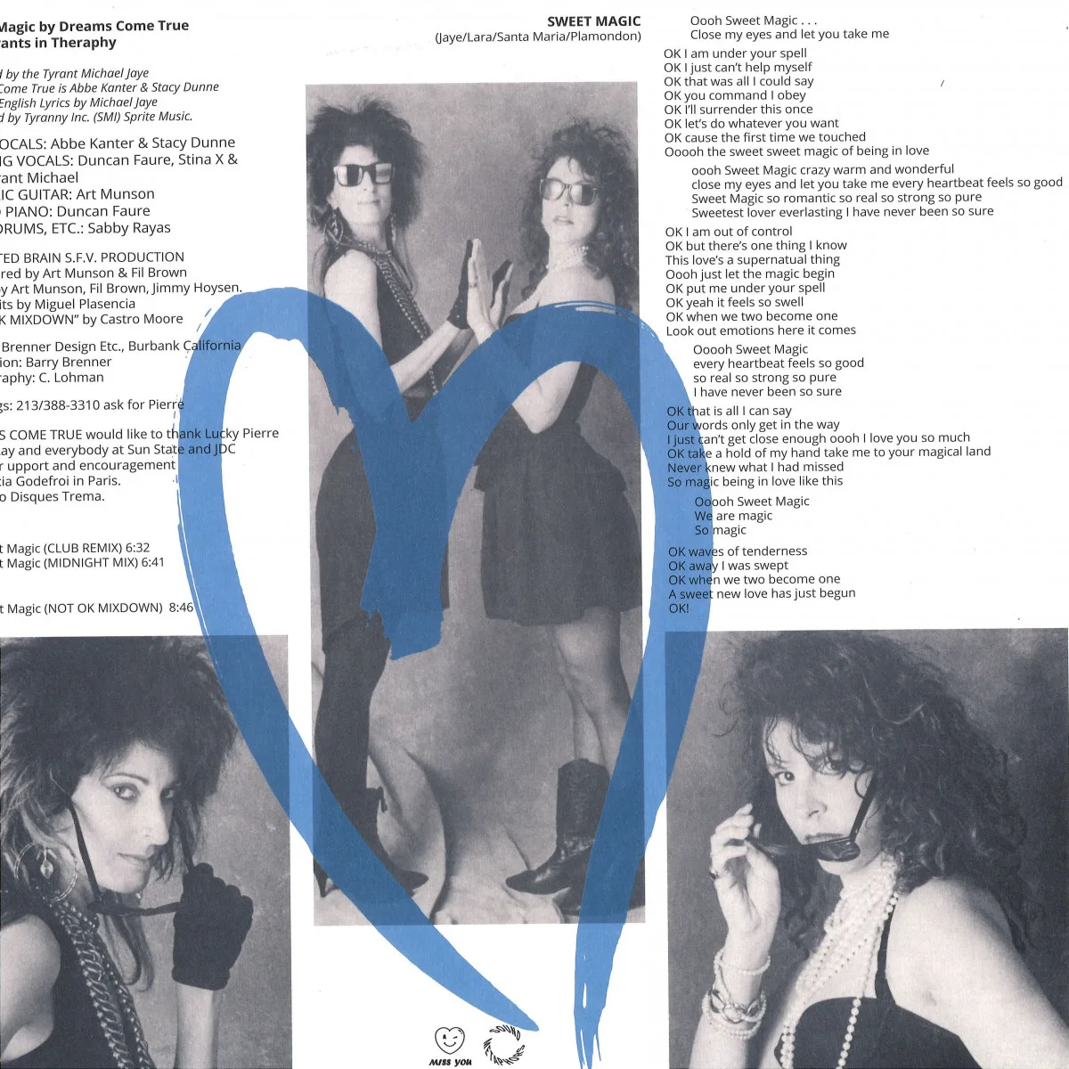 Back cover — Dreams Come True — Sweet Magic