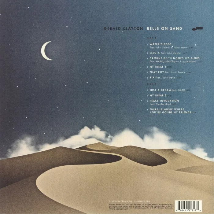 Обратная сторона обложки — Gerald CLAYTON — Bells On Sand