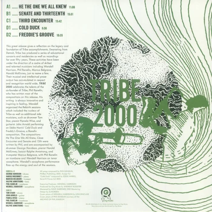 Back cover — Phil RANELIN / WENDELL HARRISON — Tribe 2000