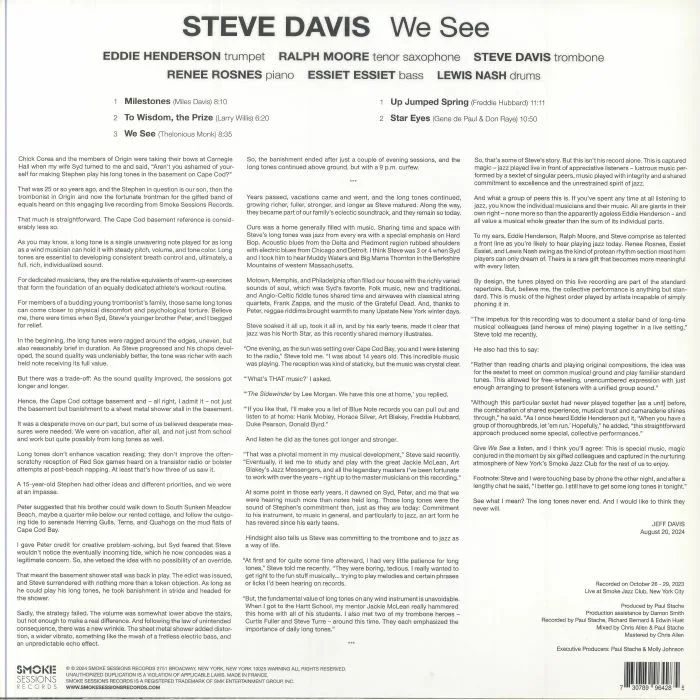 Обратная сторона обложки — Steve DAVIS — We See