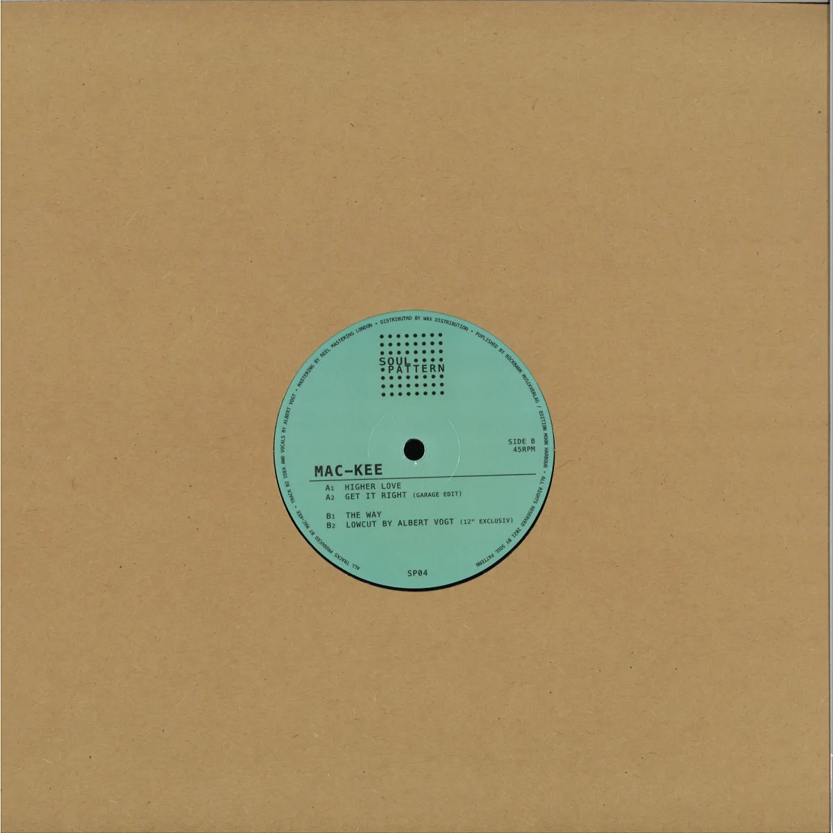 Back cover — Mac-Kee — Higher Love EP