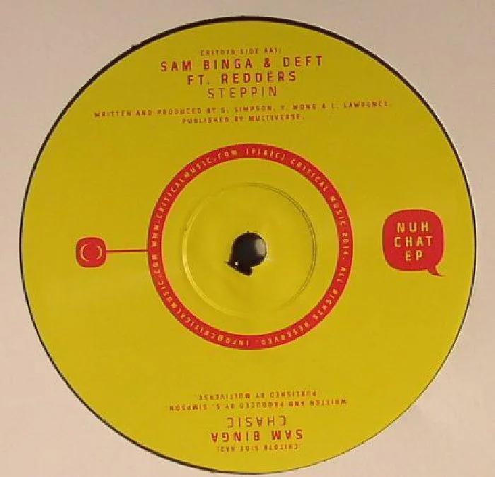 Back cover — Sam BINGA — Nuh Chat EP (repress)