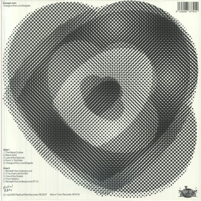 Back cover — ESCAPE ISM — Charge Of The Love Brigade