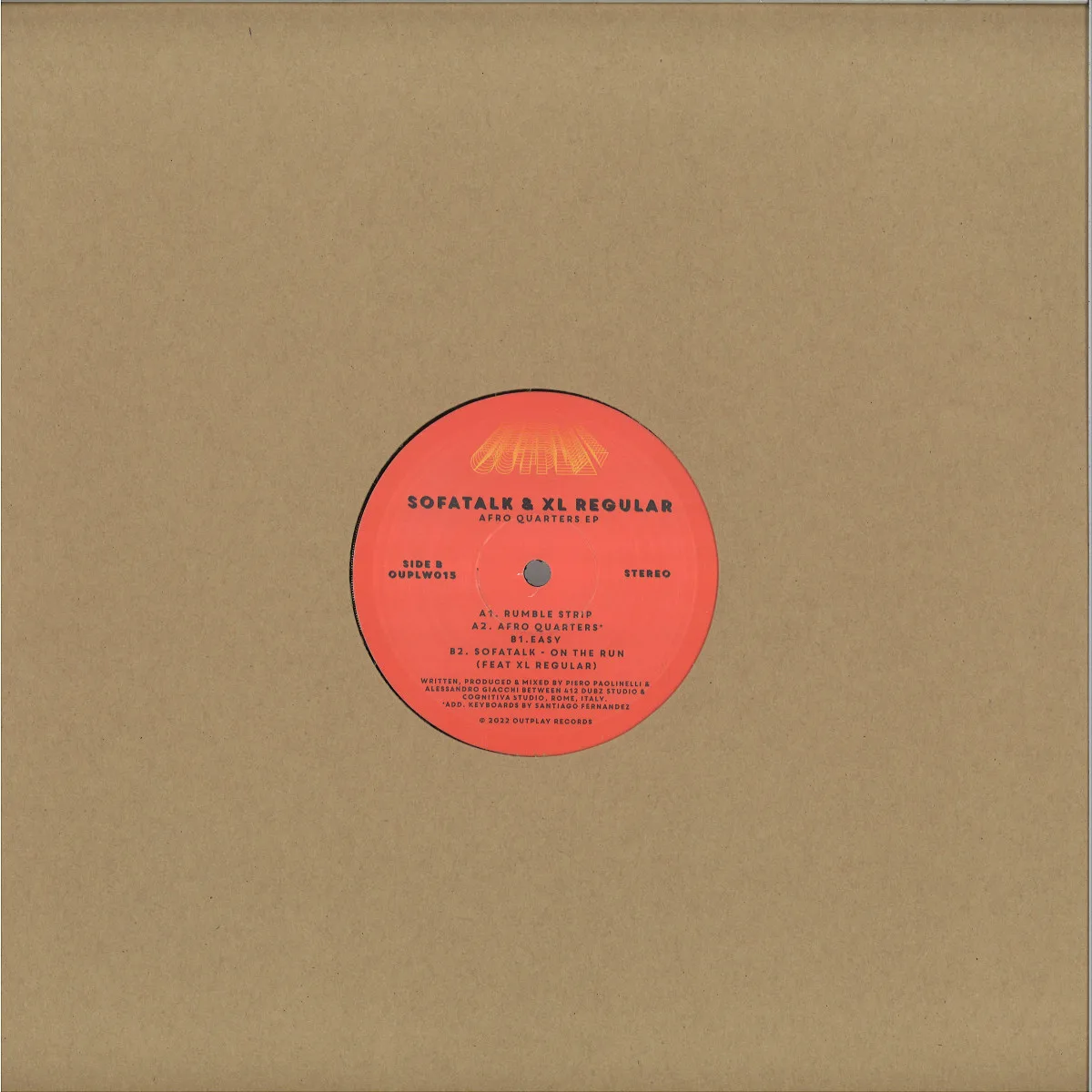 Обратная сторона обложки — Sofatalk&Xl Regular — Afro Quarters EP