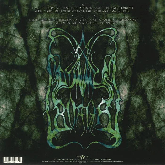 Back cover — DIMMU BORGIR — Enthrone Darkness Triumphant (reissue)
