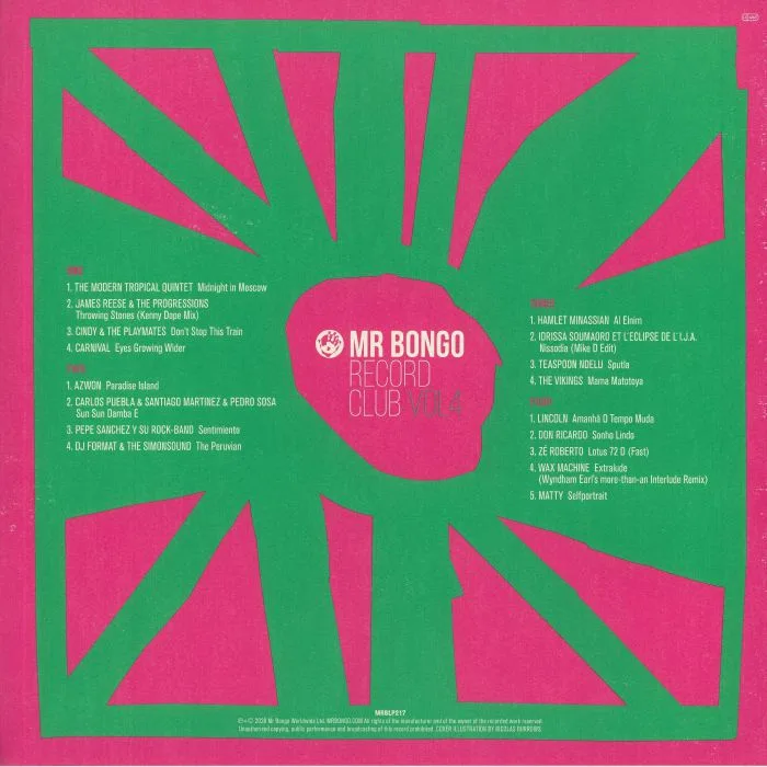 Обратная сторона обложки — VARIOUS — Mr Bongo Record Club Volume Four
