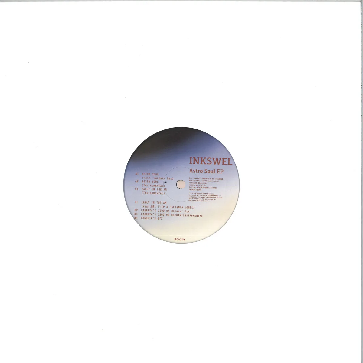 Обратная сторона обложки — Inkswel — Astro Soul EP