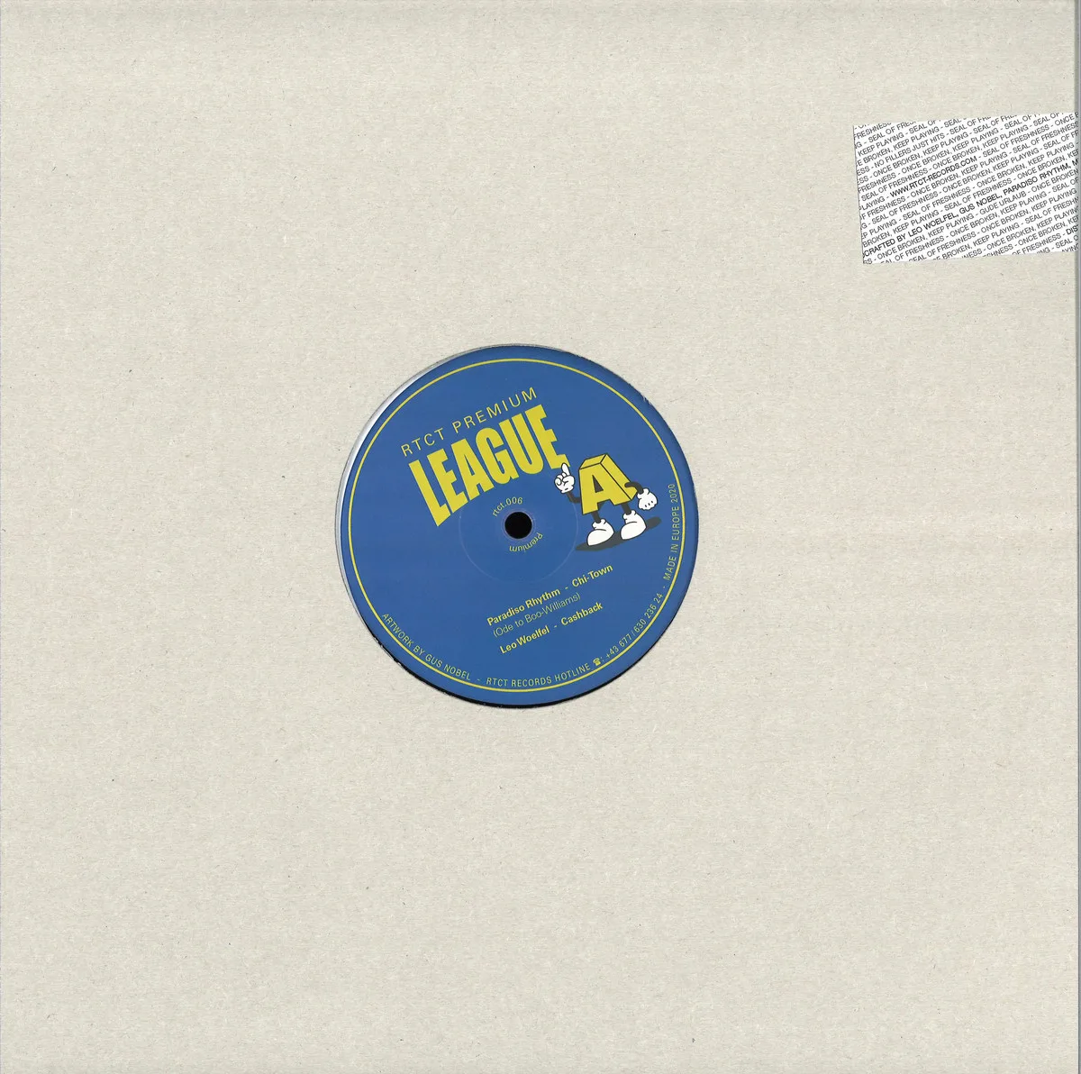 Back cover — Paradiso Rhythm, Leo Woelfel, Mutenoise, Gus Nobel — Allstars