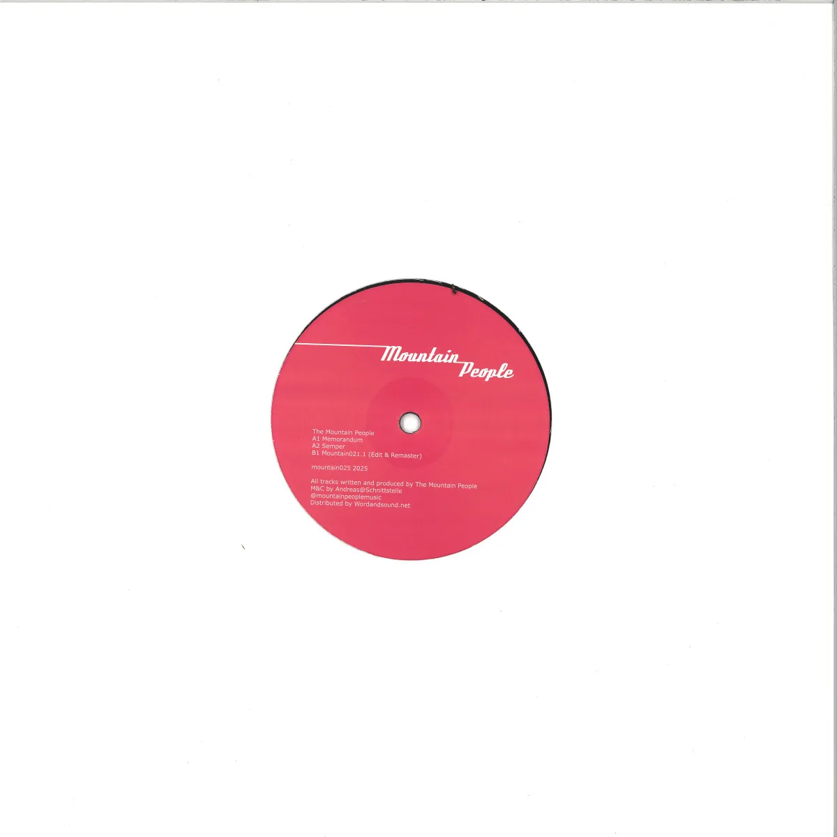 Back cover — The Mountain People — Memorandum