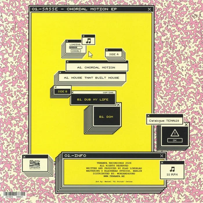 Back cover — SASSE — Chordal Motion EP