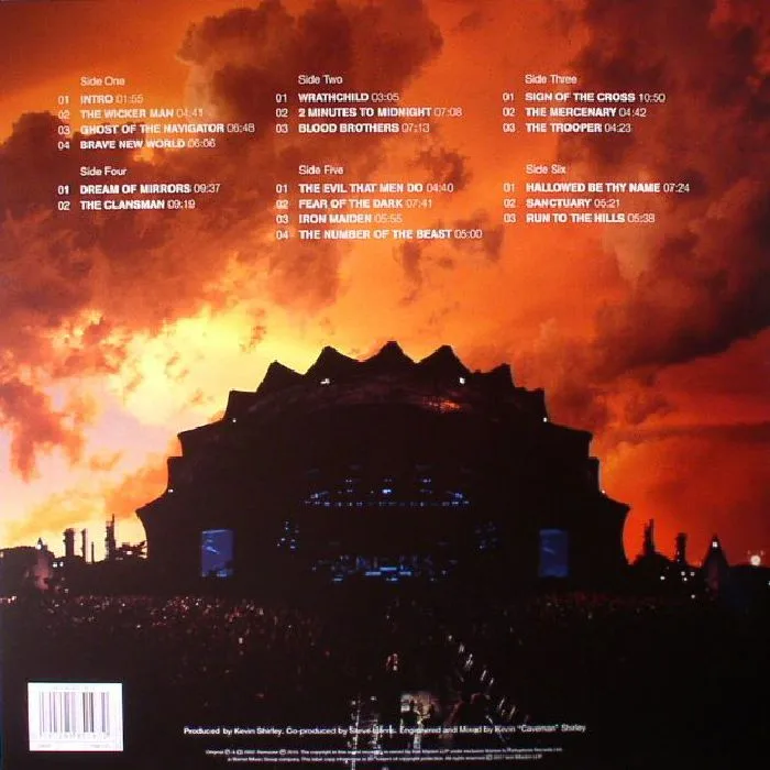 Back cover — IRON MAIDEN — Rock In Rio (reissue)
