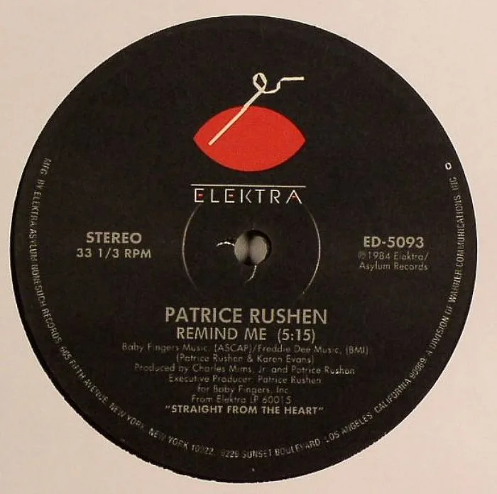 Обратная сторона обложки — Patrice RUSHEN — Remind Me
