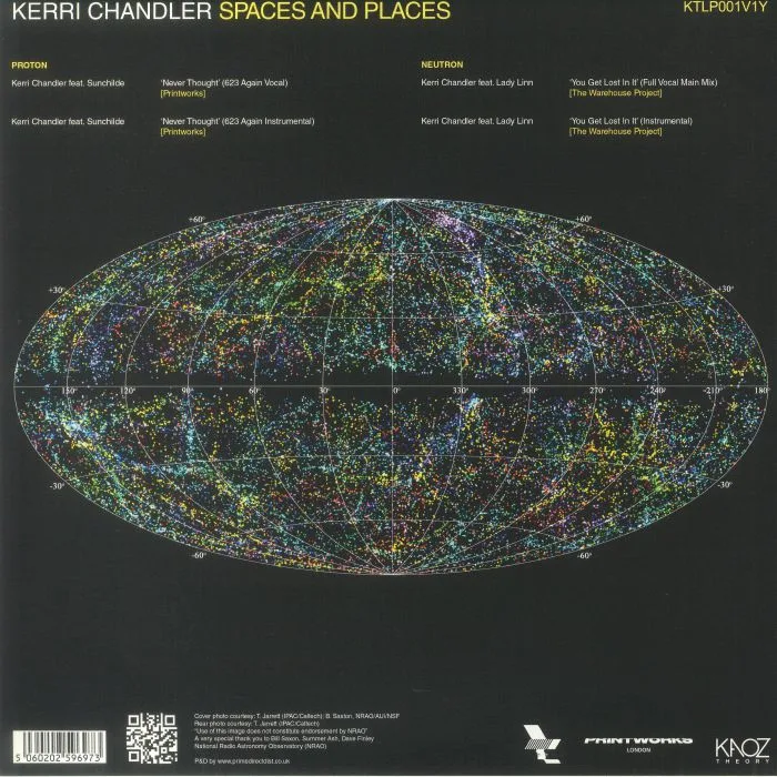 Back cover — Kerri CHANDLER — Spaces & Places: Album Sampler 1