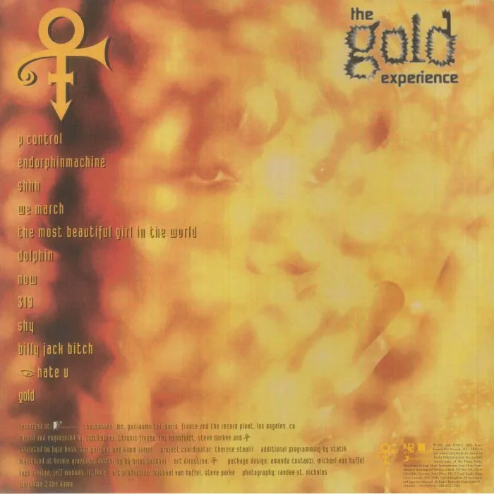 Обратная сторона обложки — PRINCE — The Gold Experience (reissue)