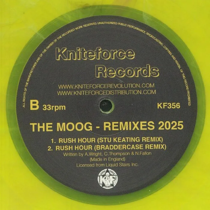 Обратная сторона обложки — The MOOG — Rush Hour: Remixes 2025 EP