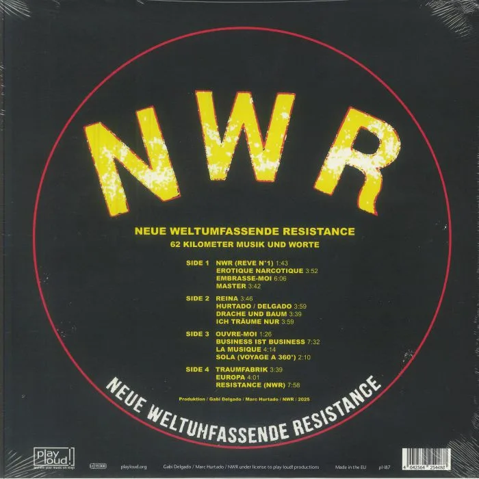 Back cover — Gabi DELGADO / MARC HURTADO — Neue Weltumfassende Resistance (B-STOCK)