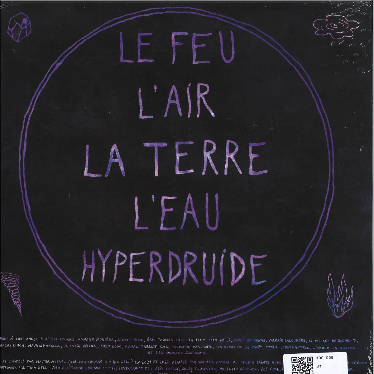 Back cover — Walter Astral — Hyperdruide LP